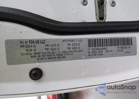 2018 Chrysler 300 Touring from USA, damaged, VIN 2C3CCAAG6JH320205